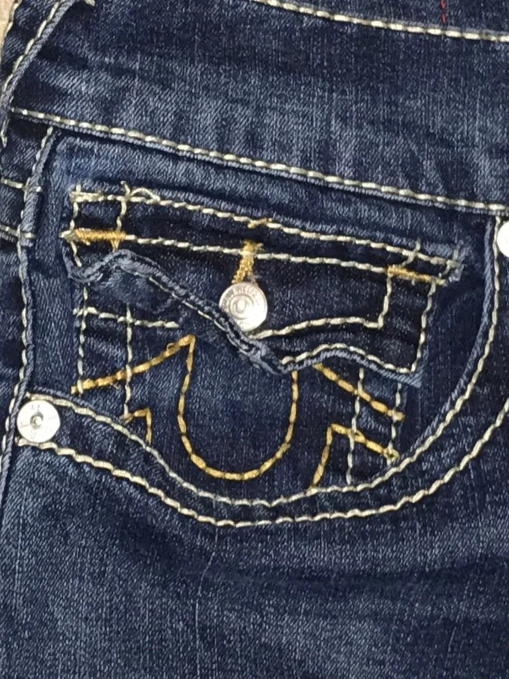 Men's True Religion Ricky Relaxed Straight Denim Shorts-Size 34